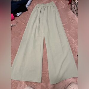 Light green altered state wide leg flowy pants size small